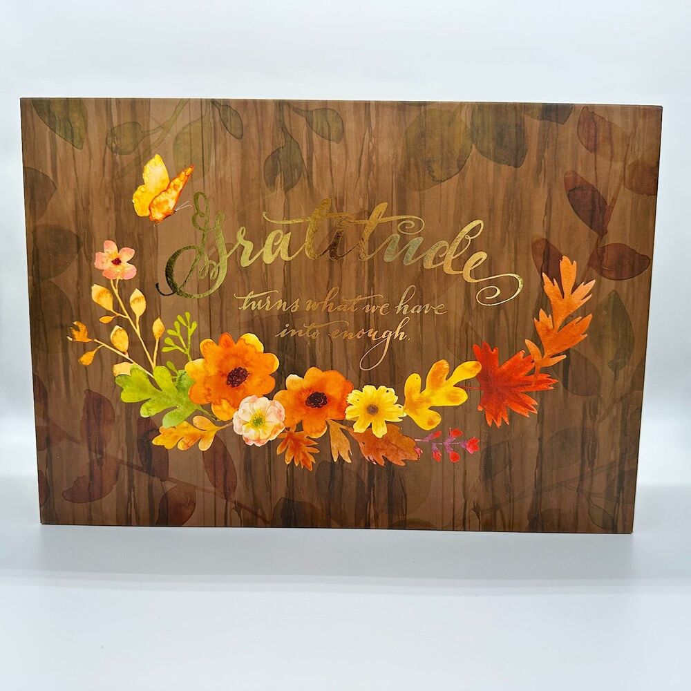 Ashland Gratitude Fall Farmhouse Magnetic Large Decorative Storage Box